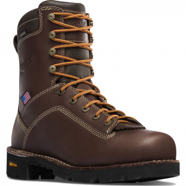 Danner Mens Quarry USA Made 8" Soft Toe WP Work Boot 17305