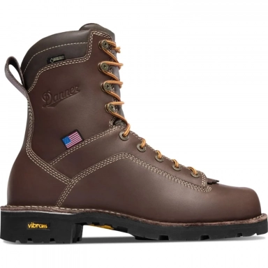 Danner Mens Quarry USA Made 8 Soft Toe WP Work Boot