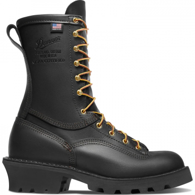Danner Mens Flashpoint II 10" All Leather Black Boots