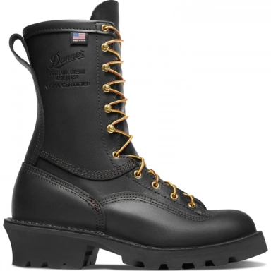 Danner Mens Flashpoint II 10 All Leather Black Work Boot
