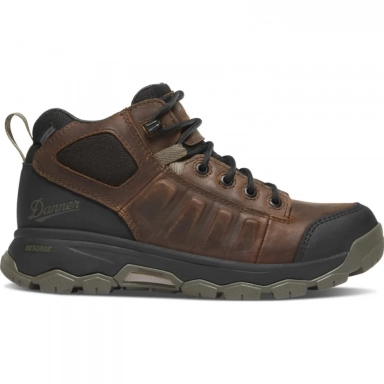 Danner Womens Wheat Ridge 4.5 Brown/Olive Work Boot