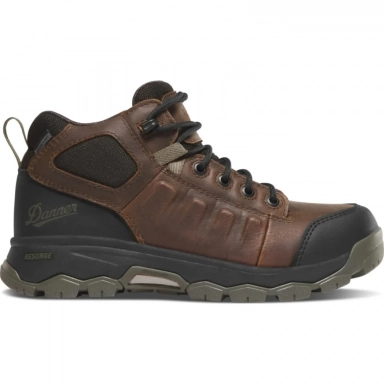 Danner Womens Wheat Ridge 4.5 Brown/Olive AL Work Boot