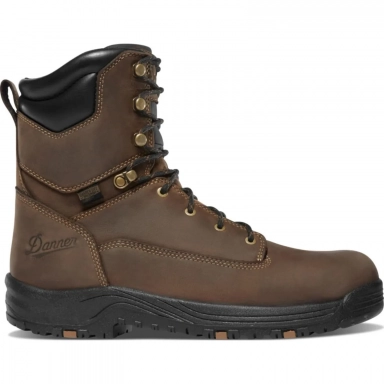 Danner Mens Caliper 8 Plain Toe WP 400G Slip Resist Work Boot