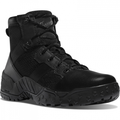 Danner Mens Scorch Side-zip Black Hot 6" Duty Boots 25730
