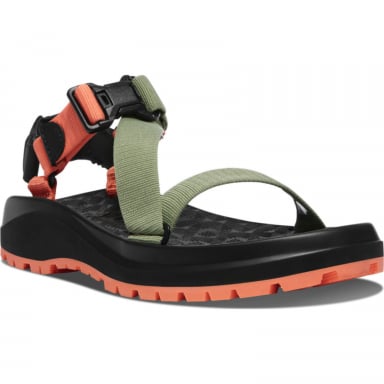 Danner Womens Wallowa Textile Sandal Cantaloupe/Oil Green Casual 35385