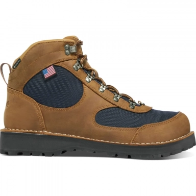 Danner Womens Cascade Crest Grizzly Brown-Ursa Blue Hiking Boot