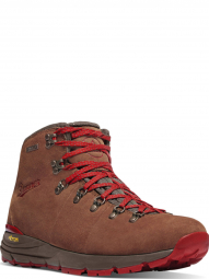 Danner Mens Mountain 600 4.5" Brown/Red Boots 62241