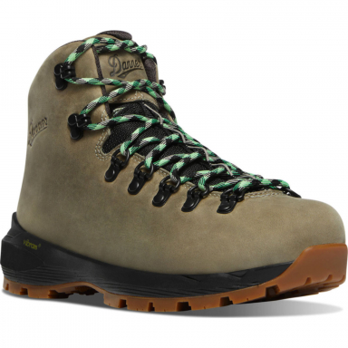 Danner Womens Mountain 600 EVO Tin Gray-Island Green Hiking Boots 62713