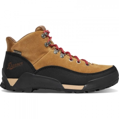 Danner Womens Panorama Mid 6 Brown/Red Hiking Boot