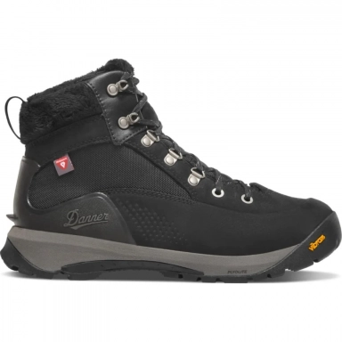 Danner Womens Inquire Winter Mid 5 Jet Black 200G Hiking Boot