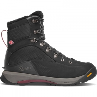 Danner Womens Inquire Tall 7 Jet Black 200G Hiking Boot
