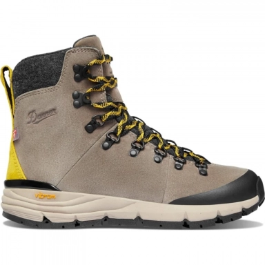 Danner Womens Arctic 600 Side-Zip 7 Black/Spark Blue Insulated Hiking