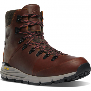 Danner Mens Arctic 600 Side-Zip Roasted Pecan-Fired Brick Insulated 200G Hiking Boot 67342