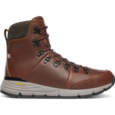 Danner Mens Arctic 600 Side-Zip 7 FG Pecan/Brick 200G Hiking Boot