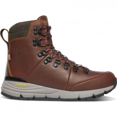 Danner Womens Arctic 600 Side-Zip Roasted Pecan-Fired Brick Insulated