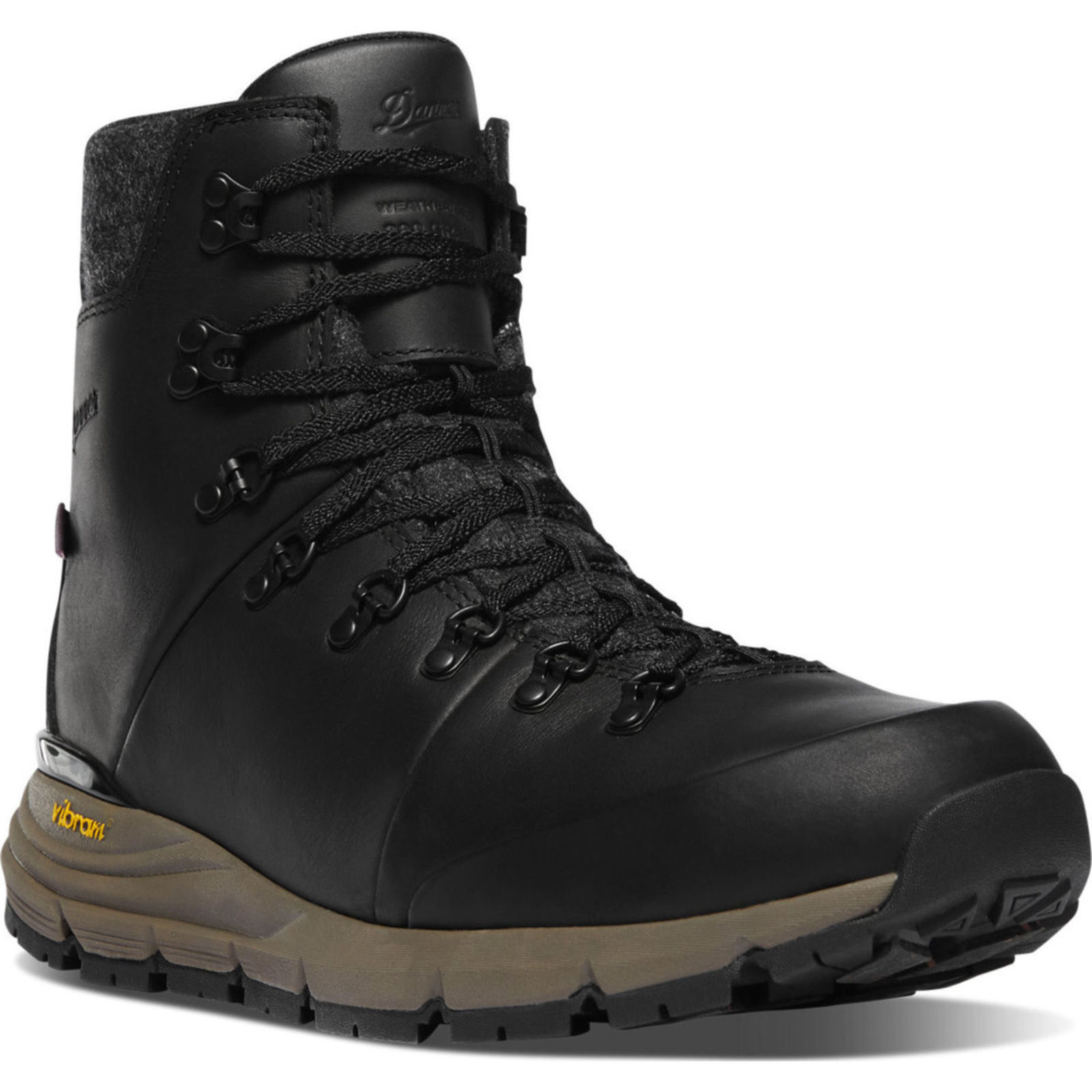 Danner Mens Arctic 600 Side-Zip Jet Black-Mojave Insulated 200G Hiking Boot  67346