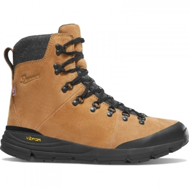 Danner Mens Arctic 600 Side-Zip 7 Bone Brown/Jet Black 200G Hiking