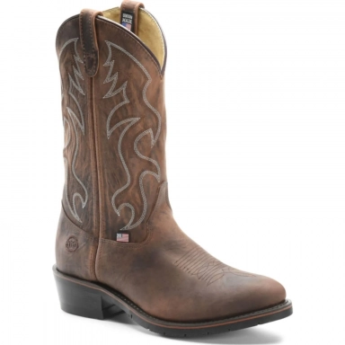 Doubleh Mens 12 Inch J Toe Steel Western Work Boot
