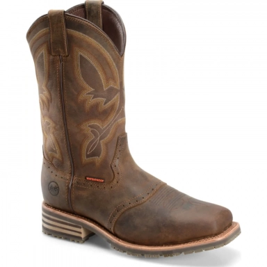 Doubleh Mens 12 Jeyden Waterproof Wide Square Toe Roper Work Boot