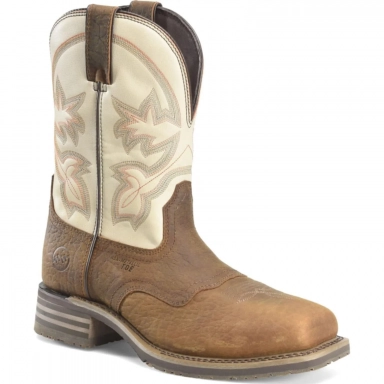 Doubleh Mens 10 Hingham Composite Toe Stockman Cowboy Boot
