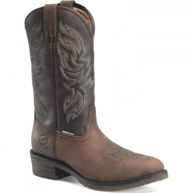 Doubleh Mens 12 Tascosa Western R Toe Cowboy Boot