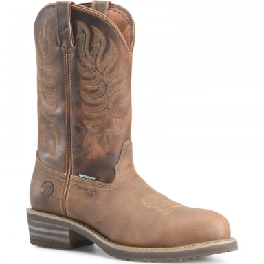 Doubleh Mens 12 Garza Waterproof R Toe Composite Work Western Boot