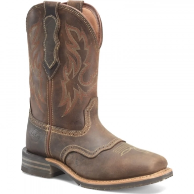 Doubleh Mens 11 Cascade Wide Square Toe Roper Work Boot