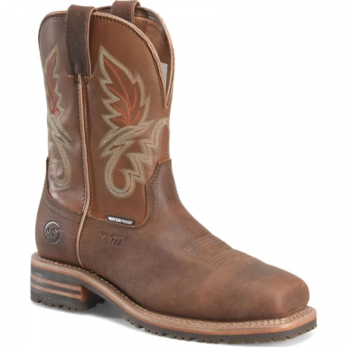 Doubleh Mens 10 Carson Composite Toe Square Roper Work Boot