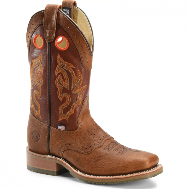 DoubleH Mens 12” Mickey Domestic Wide Square Toe Roper Boot DH4400