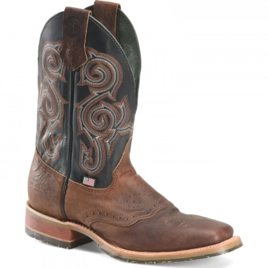 Doubleh Mens 11 Haywood Wide Square Toe Roper Work Boot