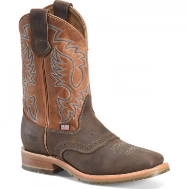 Doubleh Mens 11 Fernandez Soft Toe Square Roper Work Boot