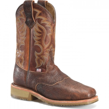 Doubleh Mens 11 Bridger Safety Toe Square Roper Work Boot
