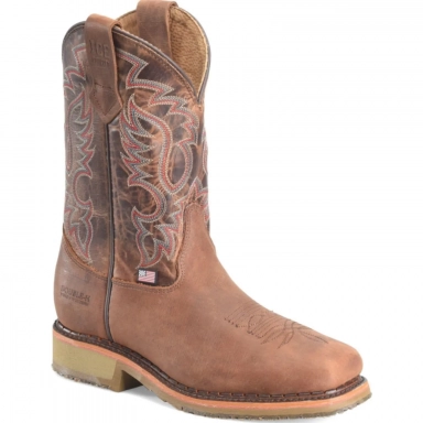 Doubleh Mens 11 Union Built Safety Toe Roper Work Boot