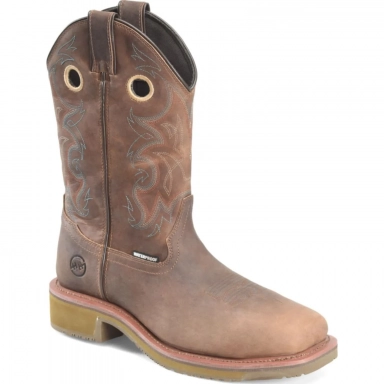 Doubleh Mens 12 Roy Composite Toe Wide Square Waterproof Roper Work