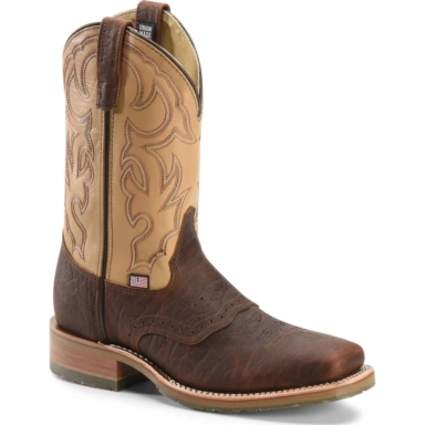 Doubleh Mens 11 Inch Graham Bison Steel Toe Roper Work Boot