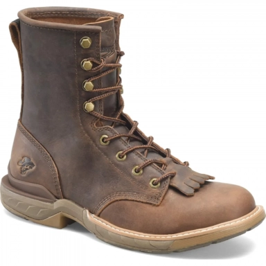 Phantom Rider Mens 8 Raid U Toe Lacer Work Boot Brown