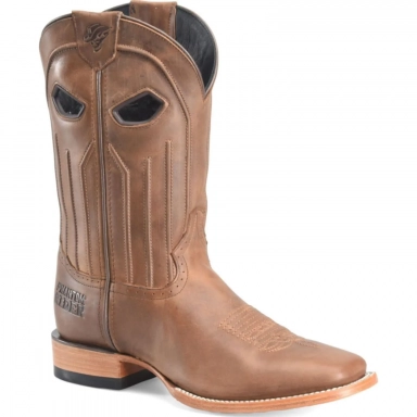 Phantom Rider Mens 11 Roper Work Boot in Brown