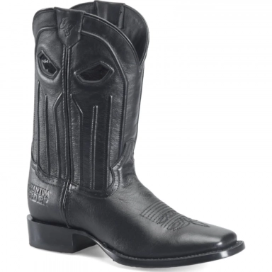 Phantom Rider Mens 11 Roper Black Work Boot