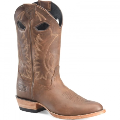 Phantom Rider Mens 11 Roper Tan Work Boot