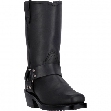 Dingo Womens Molly Leather Harness Boot Black DI07370