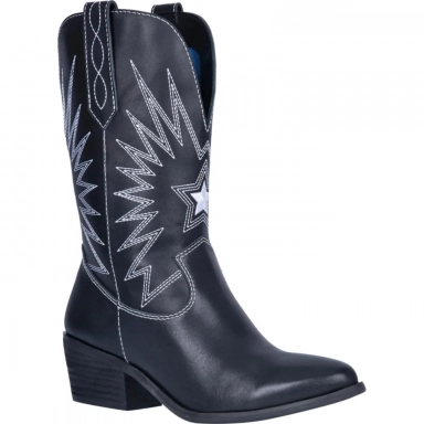 Dingo Womens Rockstar Leather Cowgirl Boot