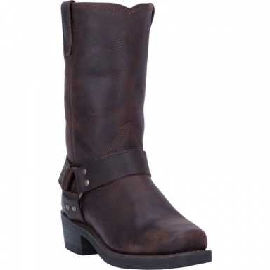 Dingo Mens Dean Leather Harness Motorcycle Boot