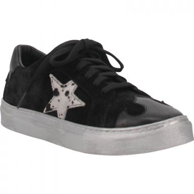 Dingo Womens Play Date Leather Shoe Black DI797