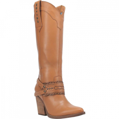 Dingo Womens Masquerade Leather Boot Camel DI910