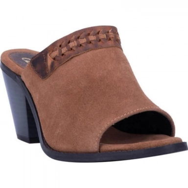 Dingo Womens Talia Leather Western Mule Shoe