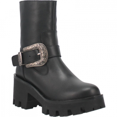 Dingo Womens Boot Hill Leather Boot Black DI931