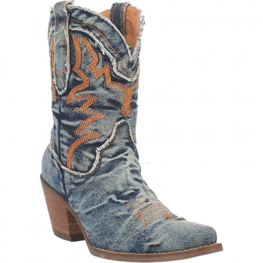 Dingo Womens Y'All Need Dolly Denim Boot Blue DI950