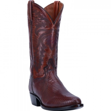 Dan Post Mens Winston Lizard Tan Cowboy Boot