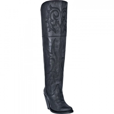 Dan Post Womens Jilted Leather Black Fashion Western Boot