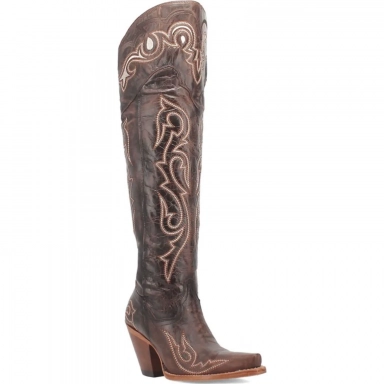 Dan Post Womens Kommotion Leather Chocolate Boot